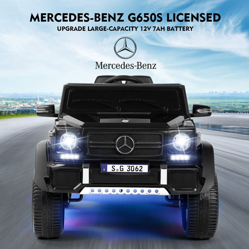 Mercedes-Benz Electric Ride-On Car for Kids with Lights, Music, and Remote Control - 12V