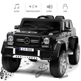 Mercedes-Benz Kids Ride-On Car with 3 Speeds, LED Lights, Music, and Remote Control - 12V Battery Powered