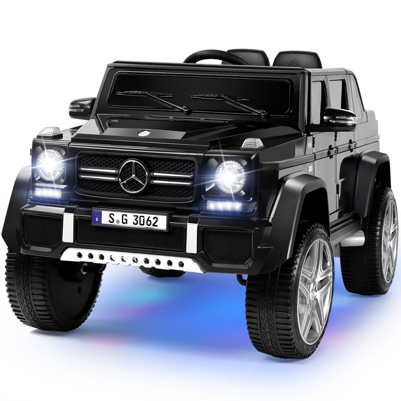 Mercedes-Benz Kids Ride-On Car with 3 Speeds, LED Lights, Music, and Remote Control - 12V Battery Powered