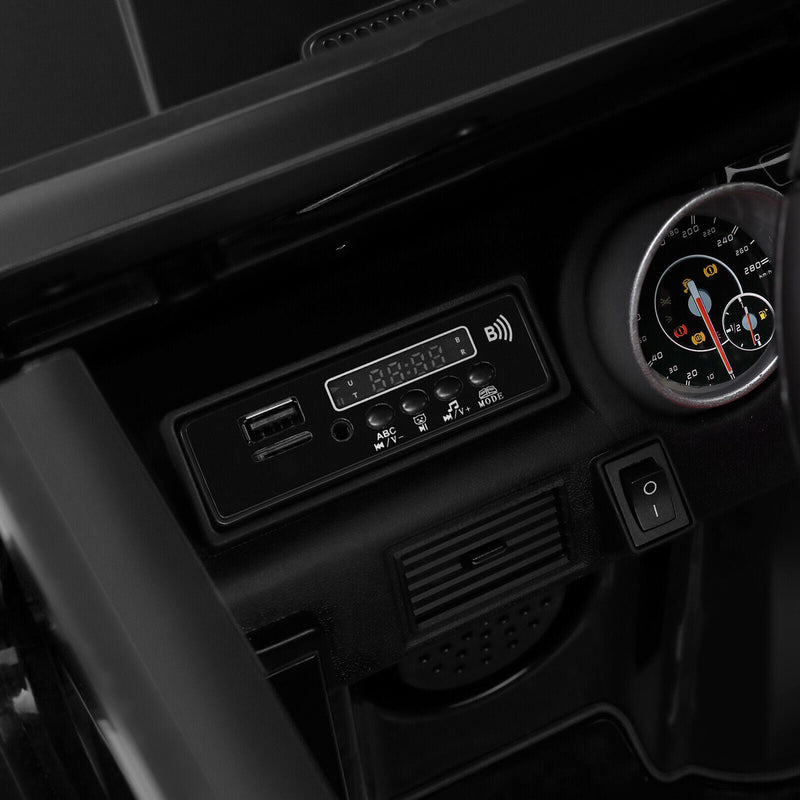 Mercedes-Benz Electric Ride-On Car for Kids with 3 Speeds, LED Lights, and Remote Control - Black