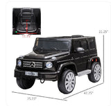 Mercedes Benz G500 12V Battery Kids Ride On Toy with Remote Control, Lights, and Suspension