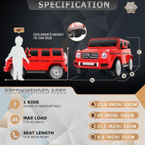Mercedes-Benz G500 12V Electric Ride-On Car for Kids - Officially Licensed Motorized Toy