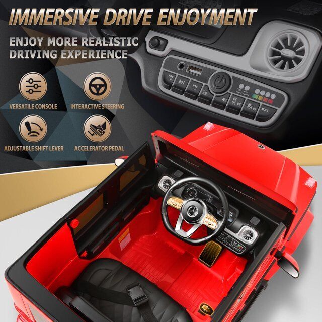 12V Licensed Mercedes-Benz G500 Electric Ride-On Car for Kids with Remote Control
