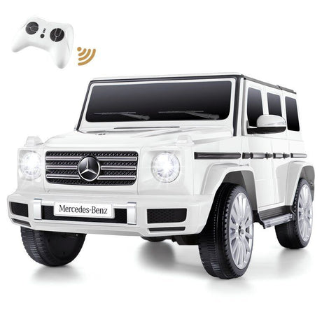Licensed Mercedes-Benz G500 4WD Kids Ride-On Car with Remote Control and LED Lights - 12V