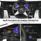 Mercedes-Benz Kids Ride On Car with RC Control and Trunk - 12V White