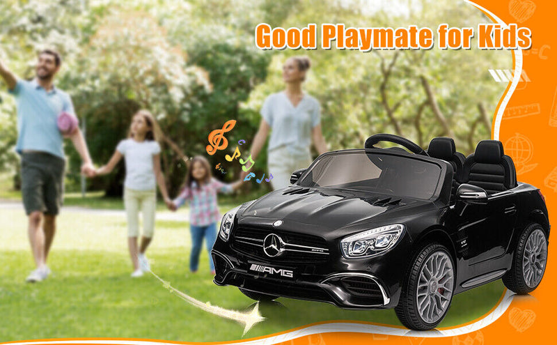 Mercedes-Benz Licensed 12V Electric Ride-On Car for Kids with Parental Remote and MP3 Compatibility