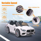 Licensed Mercedes Benz 12V Electric Ride On Car for Kids with Remote Control