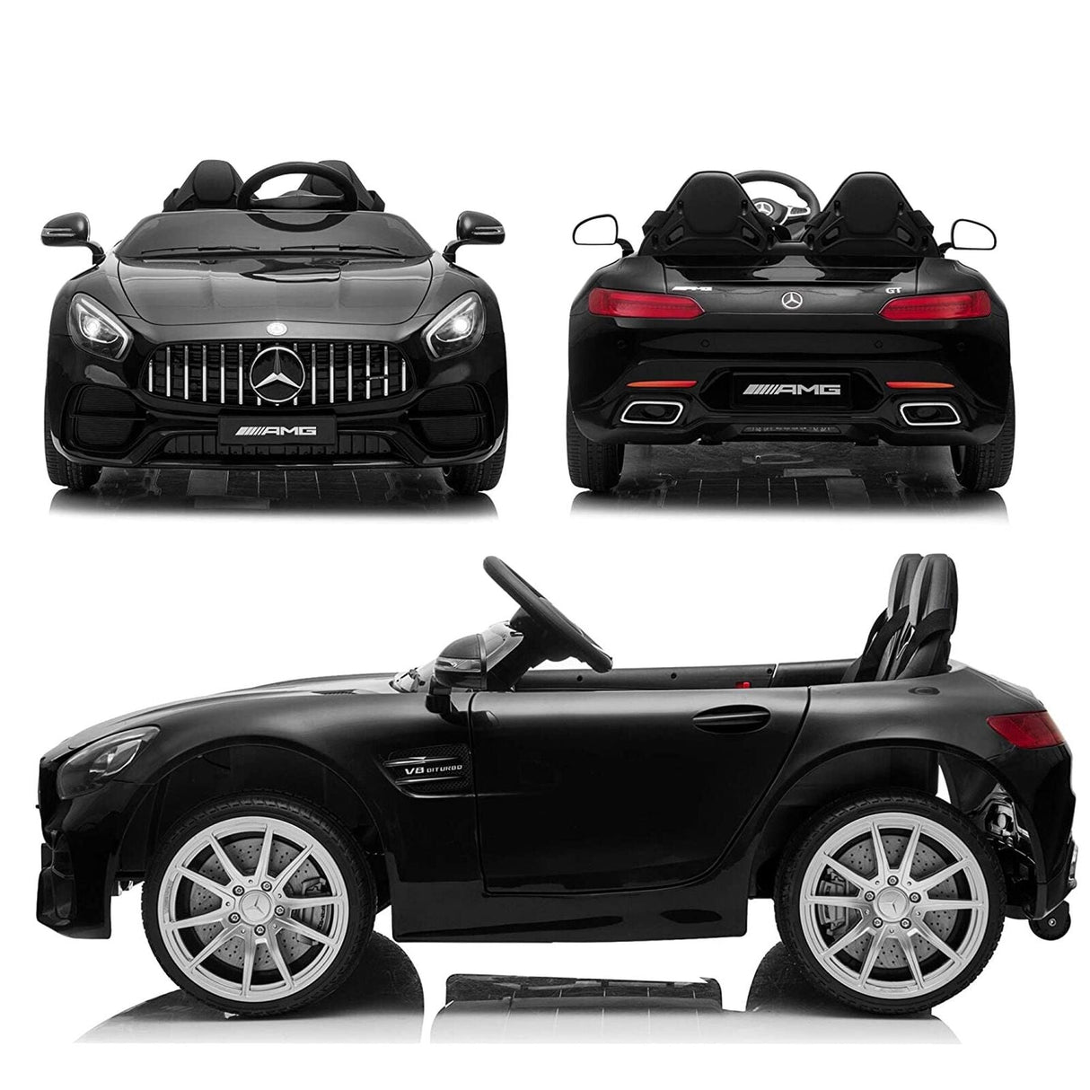 Licensed Mercedes-Benz 2 Seater Electric Ride-On Car for Kids with Remote Control