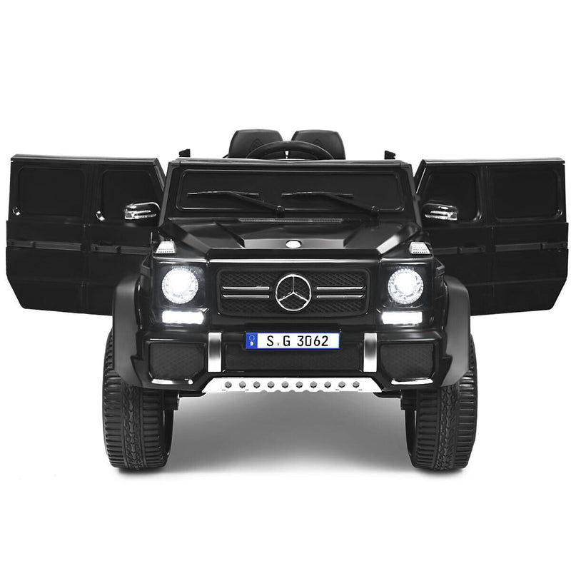 Mercedes-Benz Licensed 12V Kids Ride On Car with RC Control and Trunk in Black