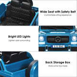 Mercedes-Benz Licensed 12V Kids Ride On Car with RC Control and Trunk in Navy