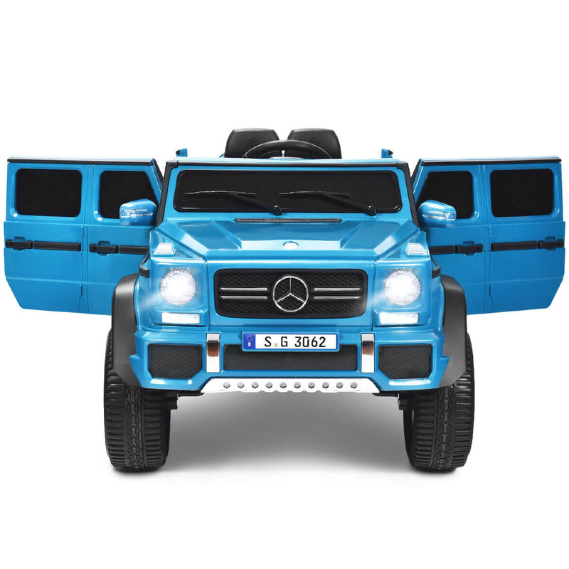 Mercedes-Benz Licensed 12V Kids Ride On Car with RC Control and Trunk in Navy