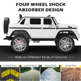 Mercedes-Benz Licensed 12V Kids Ride On Car with RC Control and Trunk in White