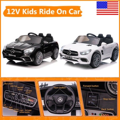 Mercedes-Benz Licensed Electric Ride-On Car for Kids - 12V Battery Powered