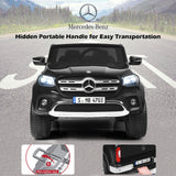 Mercedes Benz Licensed X Class RC 2-Seater 12V Kids Ride On Car with Trunk in Black