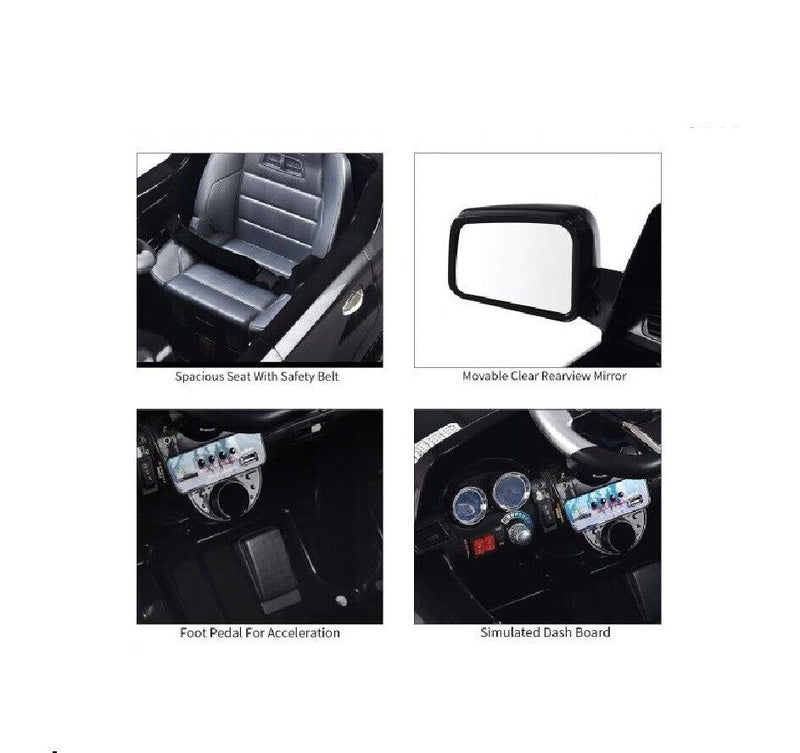 Mercedes Benz ML350 Ride On Car with Remote Control, MP3 Port, and Seat Belt for Kids