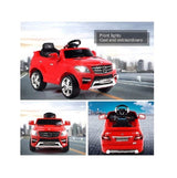 Mercedes Benz ML350 Ride On Car with Remote Control, MP3 Port, and Seat Belt for Kids