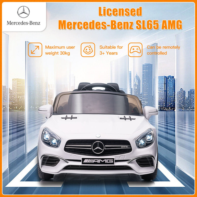 12V Electric Kids Ride On Car Mercedes Benz AMG SL65 with Remote Control and LED Lights