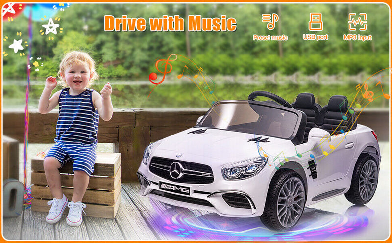 12V Electric Kids Ride On Car Mercedes Benz AMG SL65 with Remote Control and LED Lights