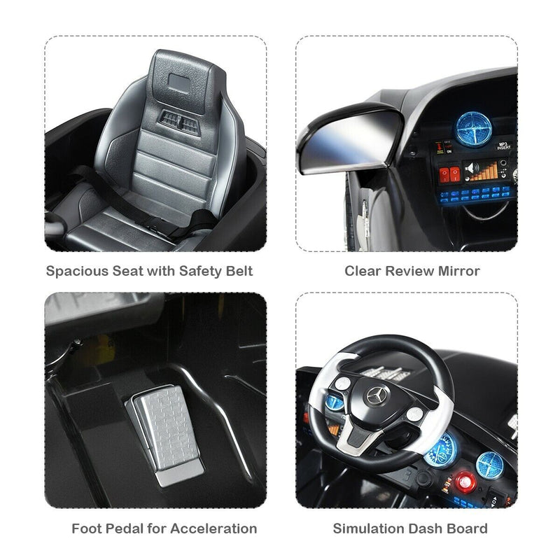 Mercedes Benz SLS Kids Ride on Car with MP3 Player - Black