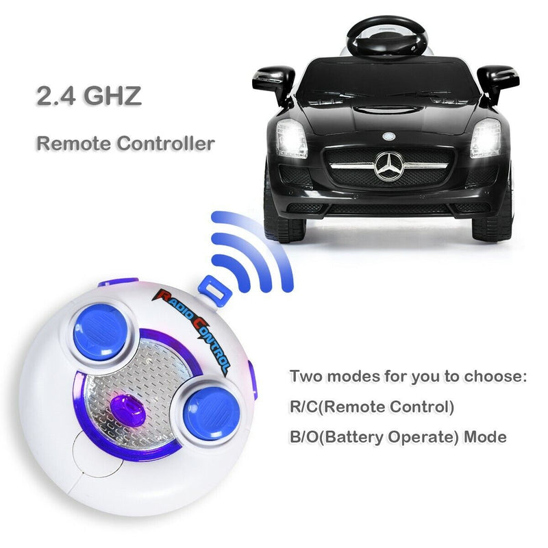 Mercedes Benz SLS Kids Ride on Car with MP3 Player - Black