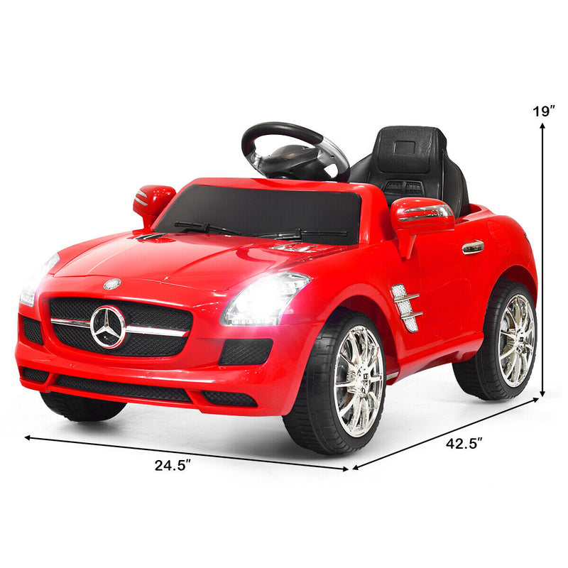 MERCEDES BENZ SLS Kids Ride On Car with Remote Control, MP3 Player, and Electric Motor - Perfect Christmas Gift for Children