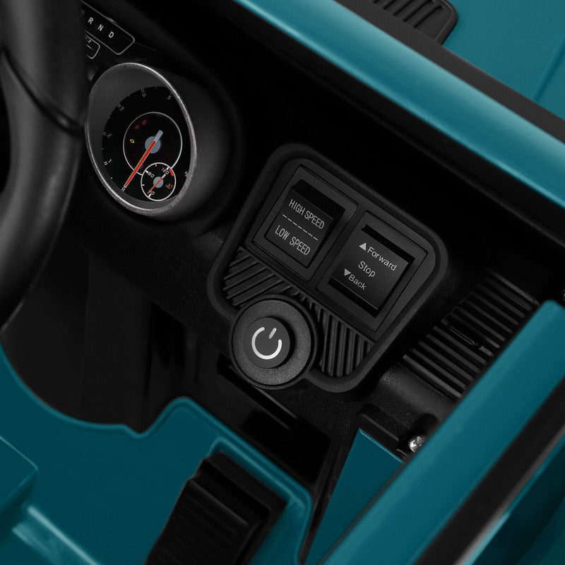 Mercedes-Benz Toy Truck Ride-On Car for Kids with LED Lights, Music, and Remote Control - 12V Blue Battery Powered