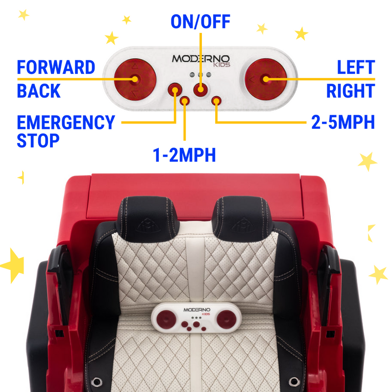 Mercedes G Wagon Ride On Car with Music, Rubber Wheels, LED Lights, and Remote Control
