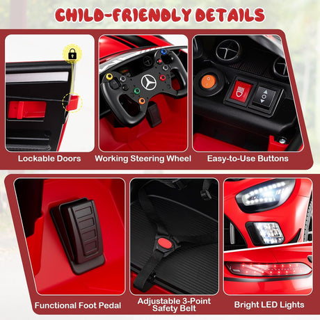 12V Mercedes Benz Electric Car for Kids with 2.4G Remote Control MagicCars