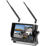 iBeam  TE-4WCM 7" Commercial Wireless Monitor with Quad Output Moon Car Stereo