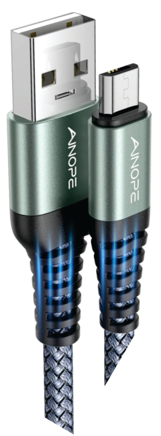 Micro USB Cable – 6.6ft, Nylon Braided, 2.4A, High Speed Charge & Sync TekShack