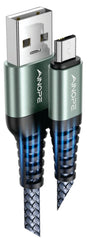 Micro USB Cable – 6.6ft, Nylon Braided, 2.4A, High Speed Charge & Sync TekShack