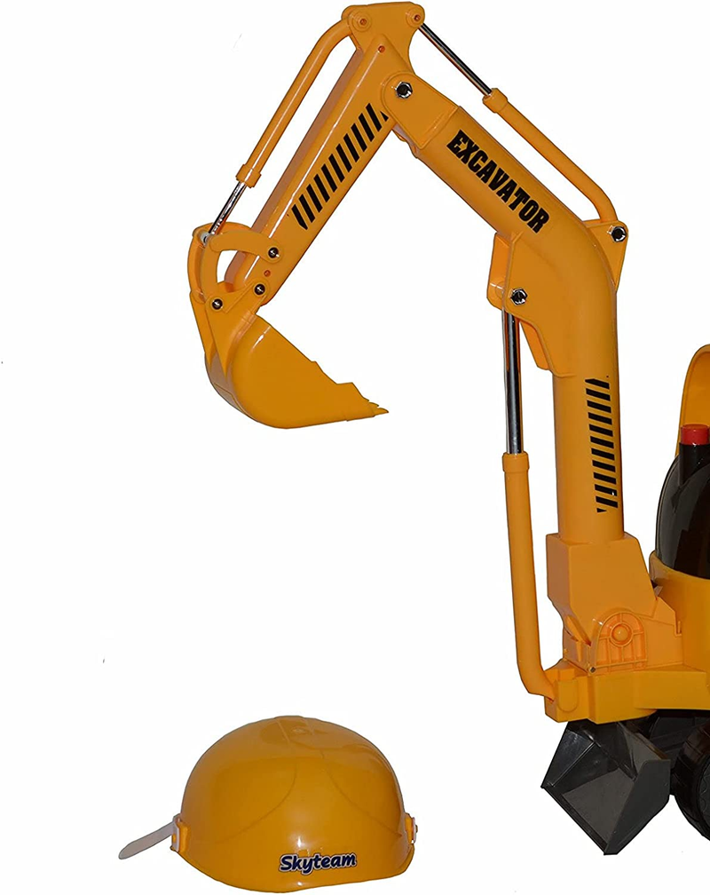 Mini Construction Adventure: Ride-On Yellow Micro Excavator