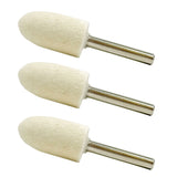 1/4" Felt Polishing Bobs: 3 Pack