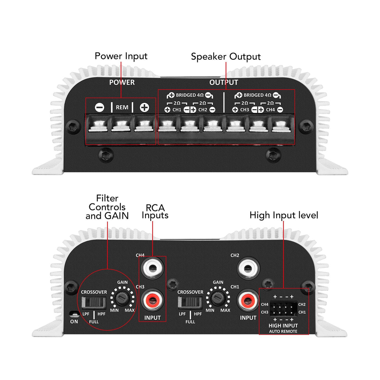 Taramps HD 3000 1 OHM + TS 400x4 2 OHM Car Audio Amplifier COMBO Taramps USA