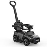 Music-Infused Ride-On Car with Safety Bar for Toddlers and Kids