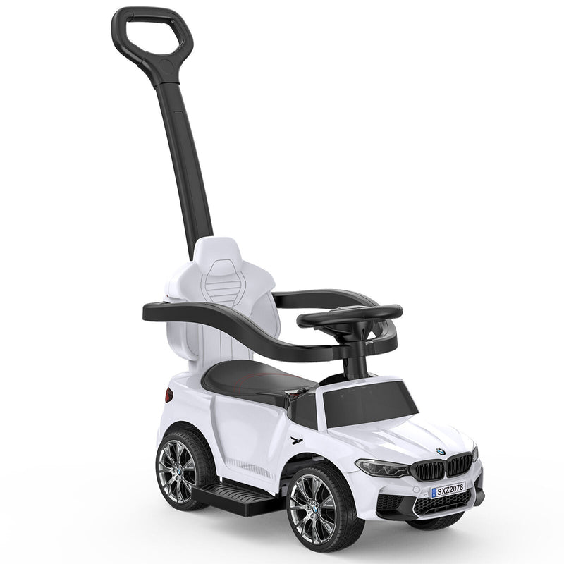 Music-Infused Ride-On Car with Safety Bar for Toddlers and Kids