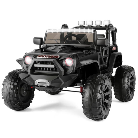 12V/24V Battery-Powered Jeep Music Ride-On Car for Kids - Fashionable and Fun!