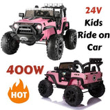 12V/24V Battery-Powered Jeep Ride-On Car with Music for Kids - Fun and Exciting!