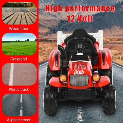 Musical Electric Tractor with Detachable Trailer - Perfect Gift for Kids with Lights and Sounds