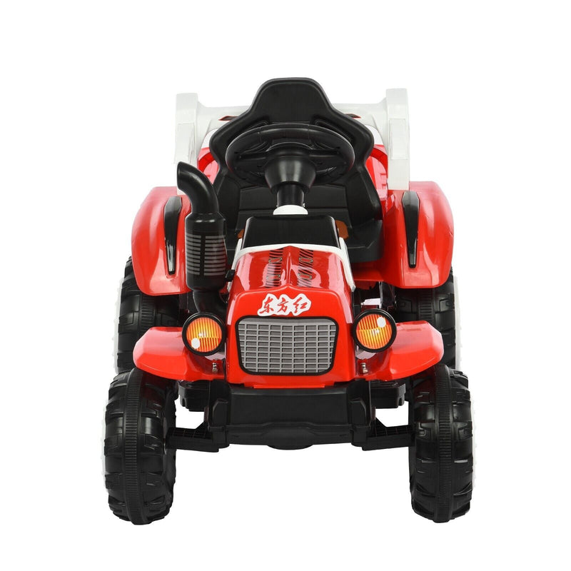 Musical Electric Tractor with Detachable Trailer - Perfect Gift for Kids with Lights and Sounds