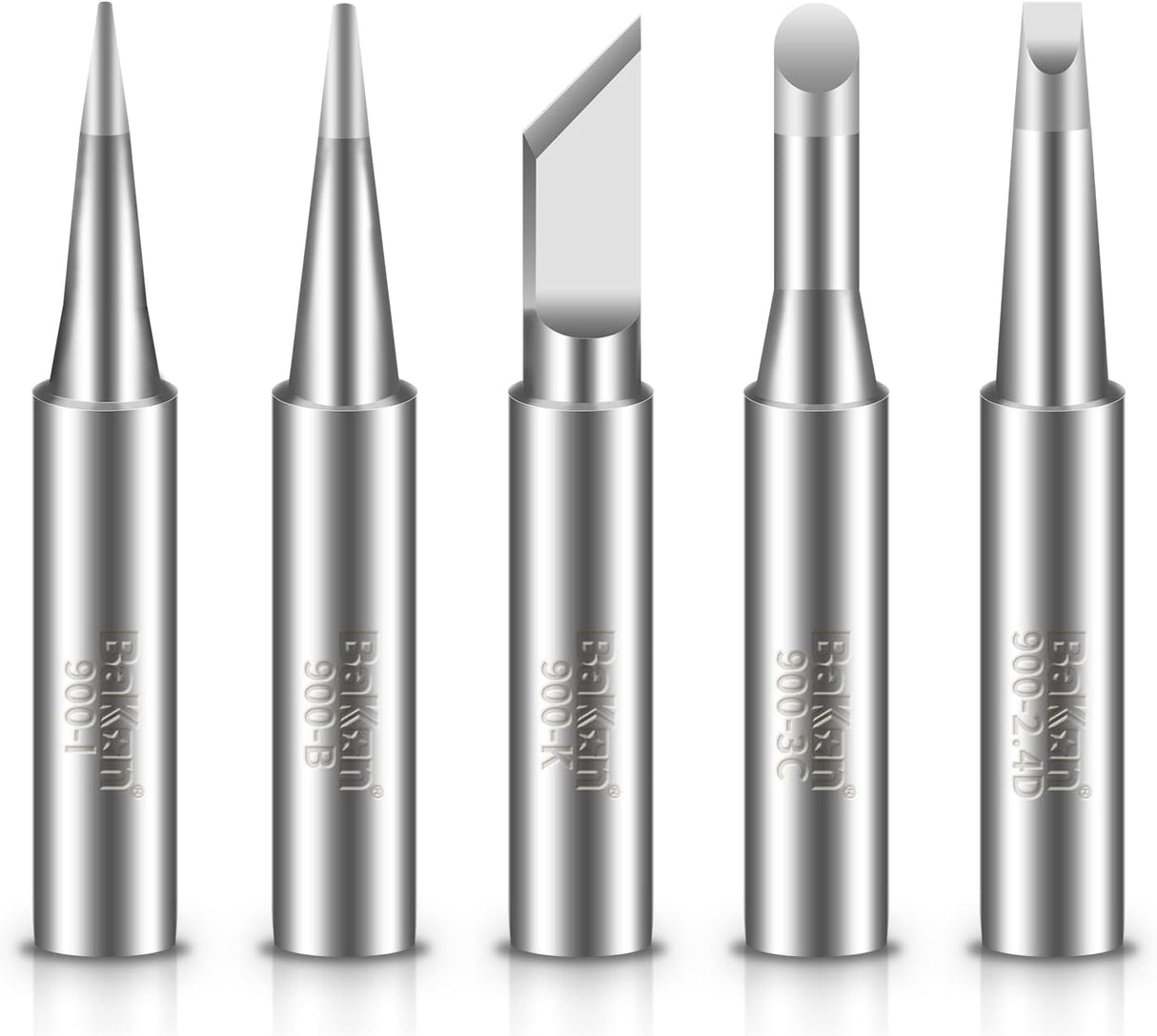 5PCS 900M Soldering Iron Tips for BAKON BK969S TekShack
