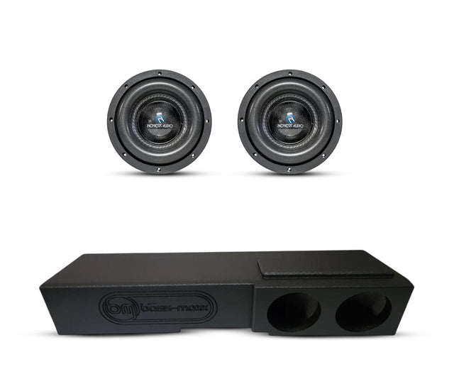 (2) Nemesis Audio NA8H v.3 8" 900W RMS & Chevy Crew Cab 07-18 Dual 8" Subwoofer Box Combo Sundown Audio