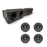 (4) Nemesis Audio NA-8H v.3 900W RMS & Chevy Crew Cab 07-13 & 19-26 Quad 8" Subwoofer Bass Combo Nemesis Audio