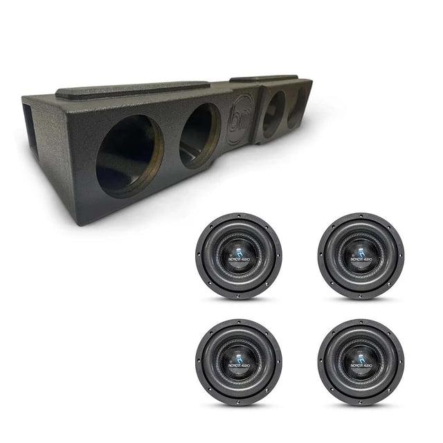 (4) Nemesis Audio NA-8H v.3 900W RMS & Chevy Crew Cab 07-13 & 19-26 Quad 8" Subwoofer Bass Combo Nemesis Audio