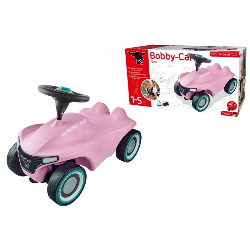 Neo Pink Ride-on Pusher Bobby Car for Kids - The Perfect Playtime Companion!