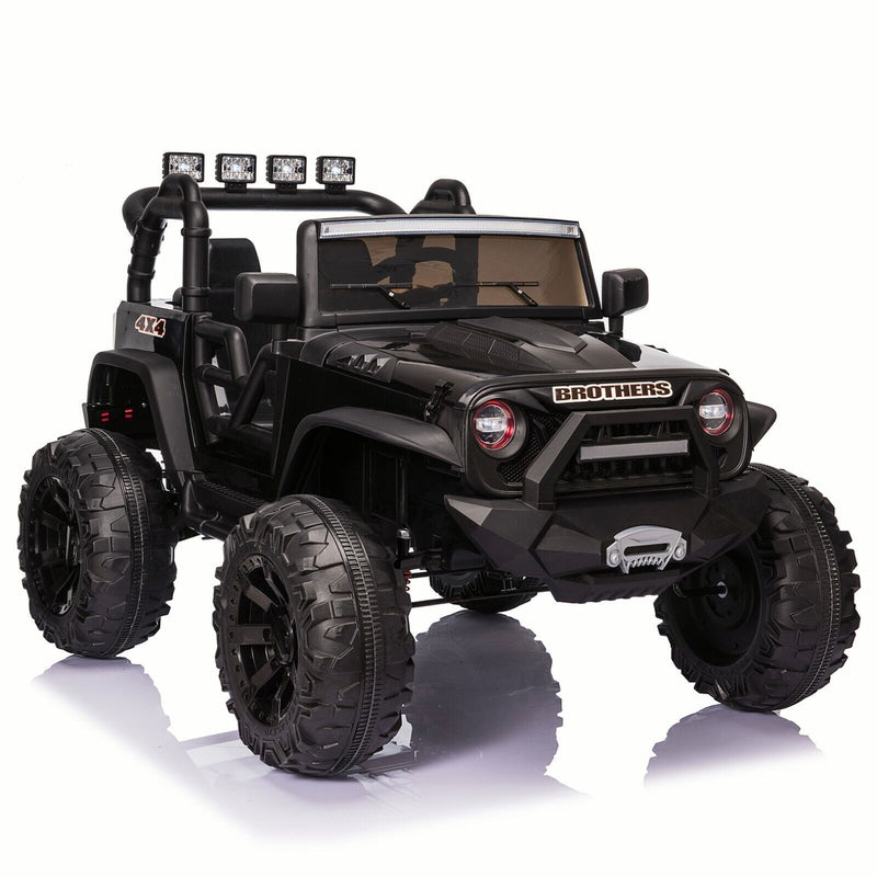 24V Electric Ride On Jeep Toy Car with USB, Bluetooth, and Remote Control for Kids