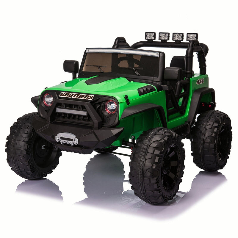 24V Electric Ride On Jeep Toy Car with USB, Bluetooth, and Remote Control for Kids