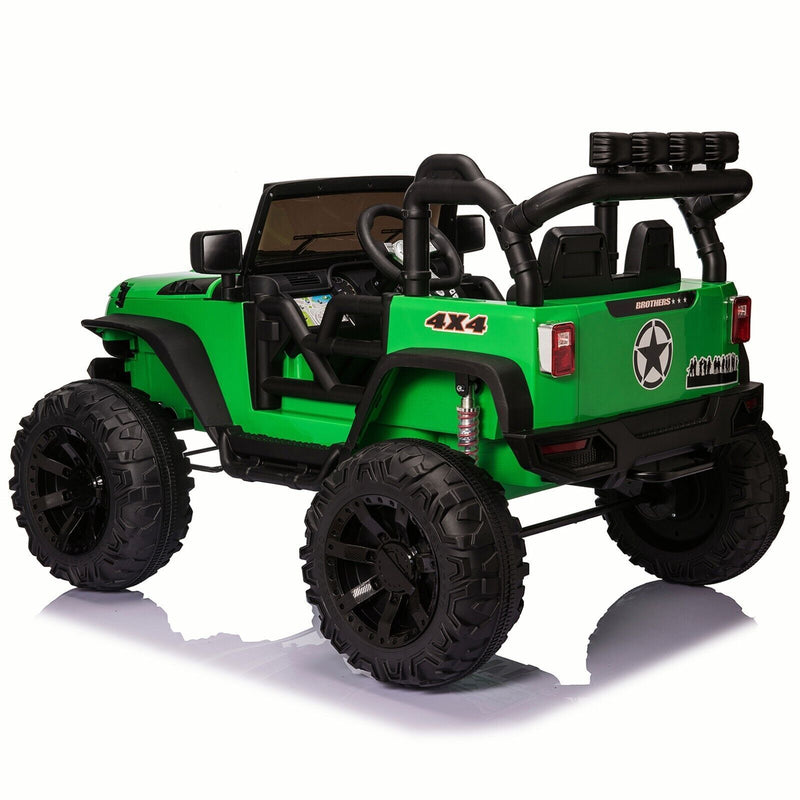 New 24V Electric Ride-On Jeep Toy Car with Remote Control and Bluetooth Connectivity for Kids