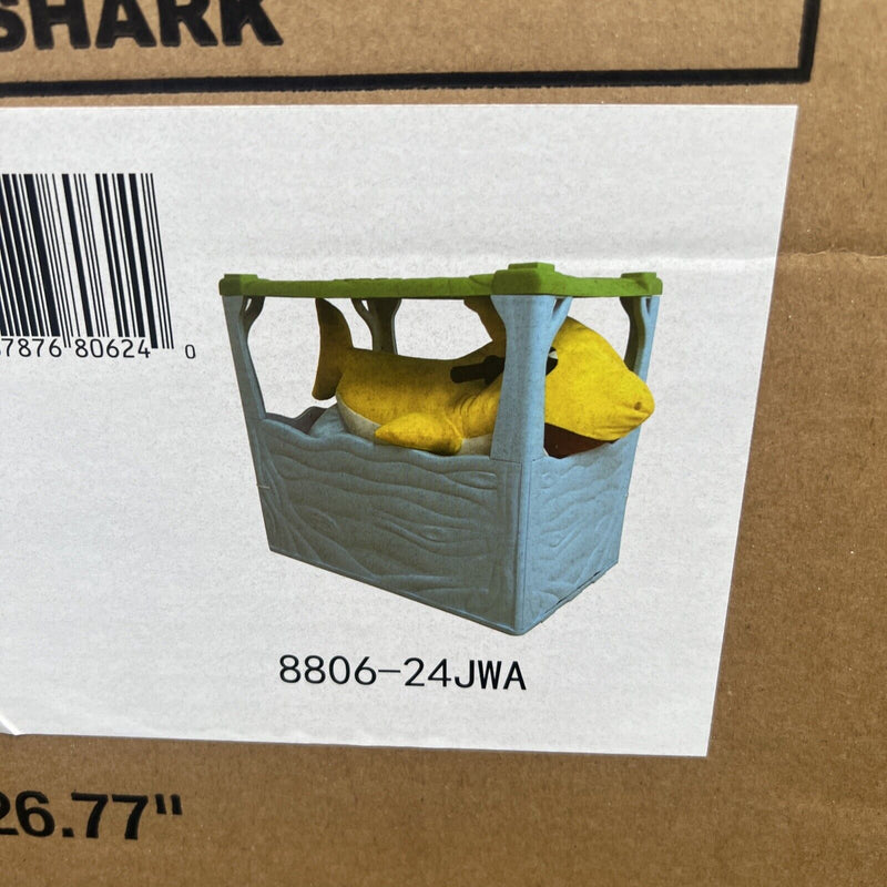 New 3D Dynacraft 6V Baby Shark Plush Ride-on for Ages 2-4 in Yellow