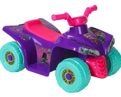 New Dynacraft Trolls Dreamworks 6V Battery-Powered Little Quad ATV for Kids